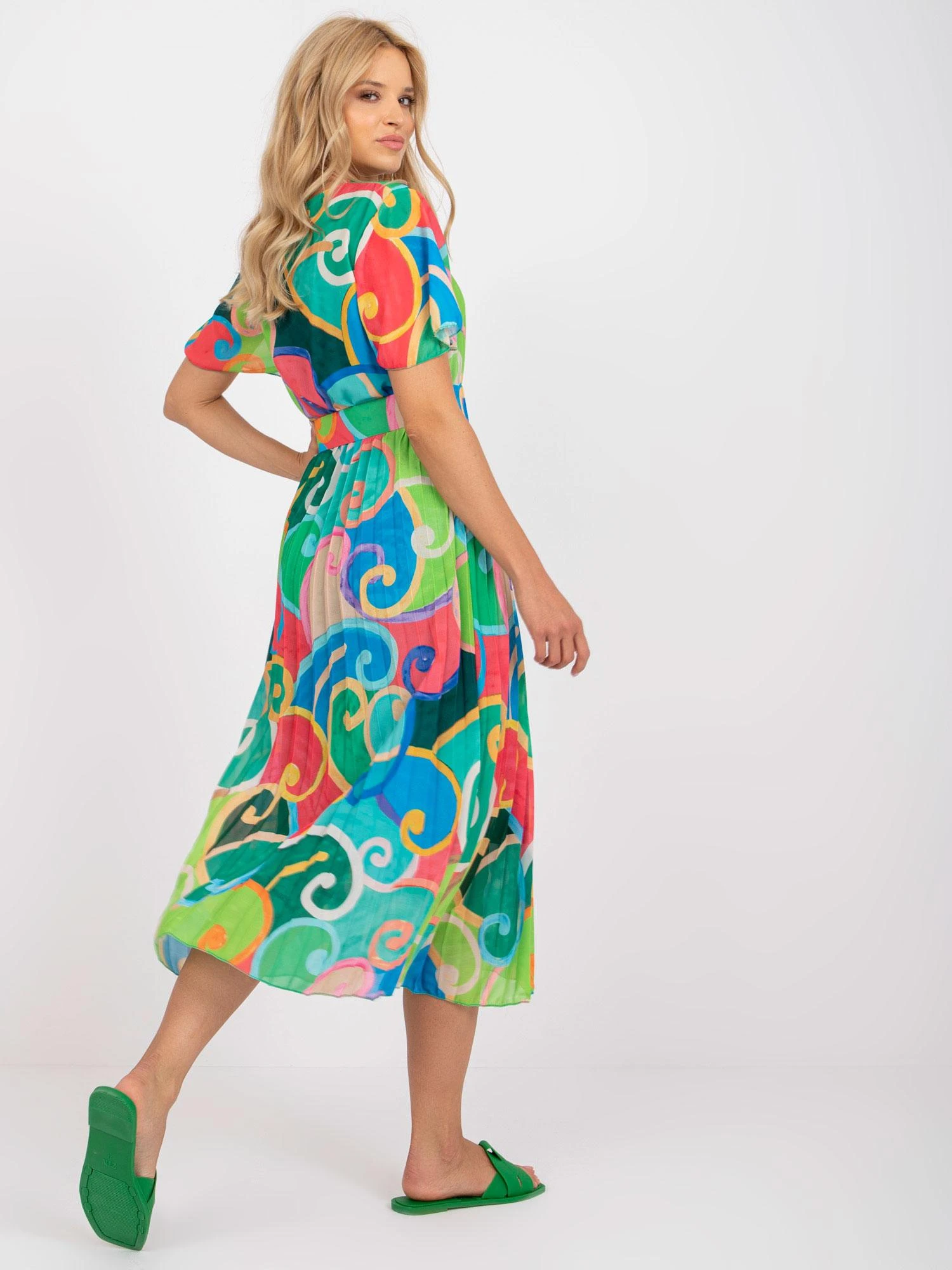 Italy Moda Suknelė-DHJ-SK-13769.66P-žalia