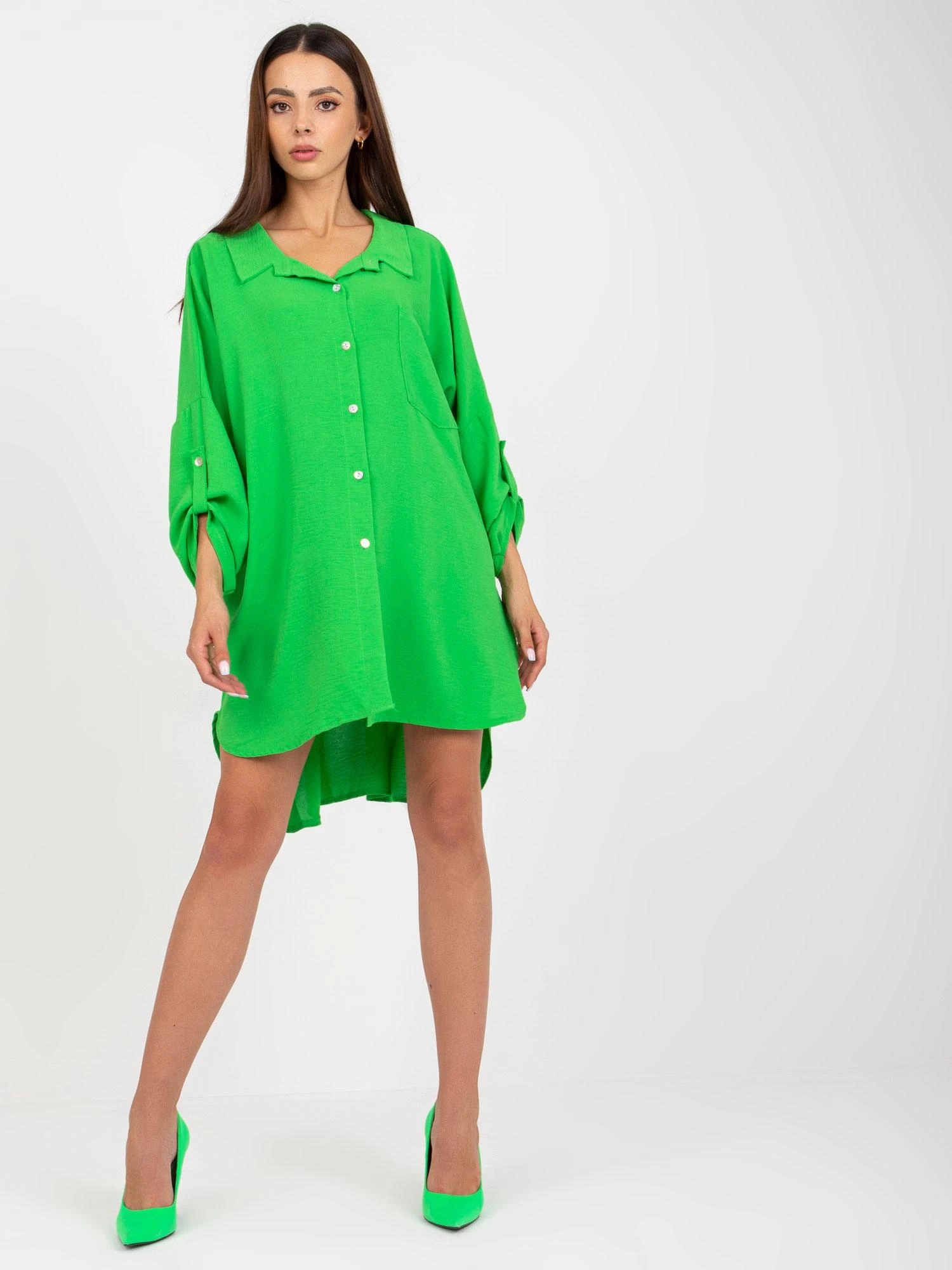 Italy Moda Suknelė-DHJ-SK-13938.02P-šviesiai žalia