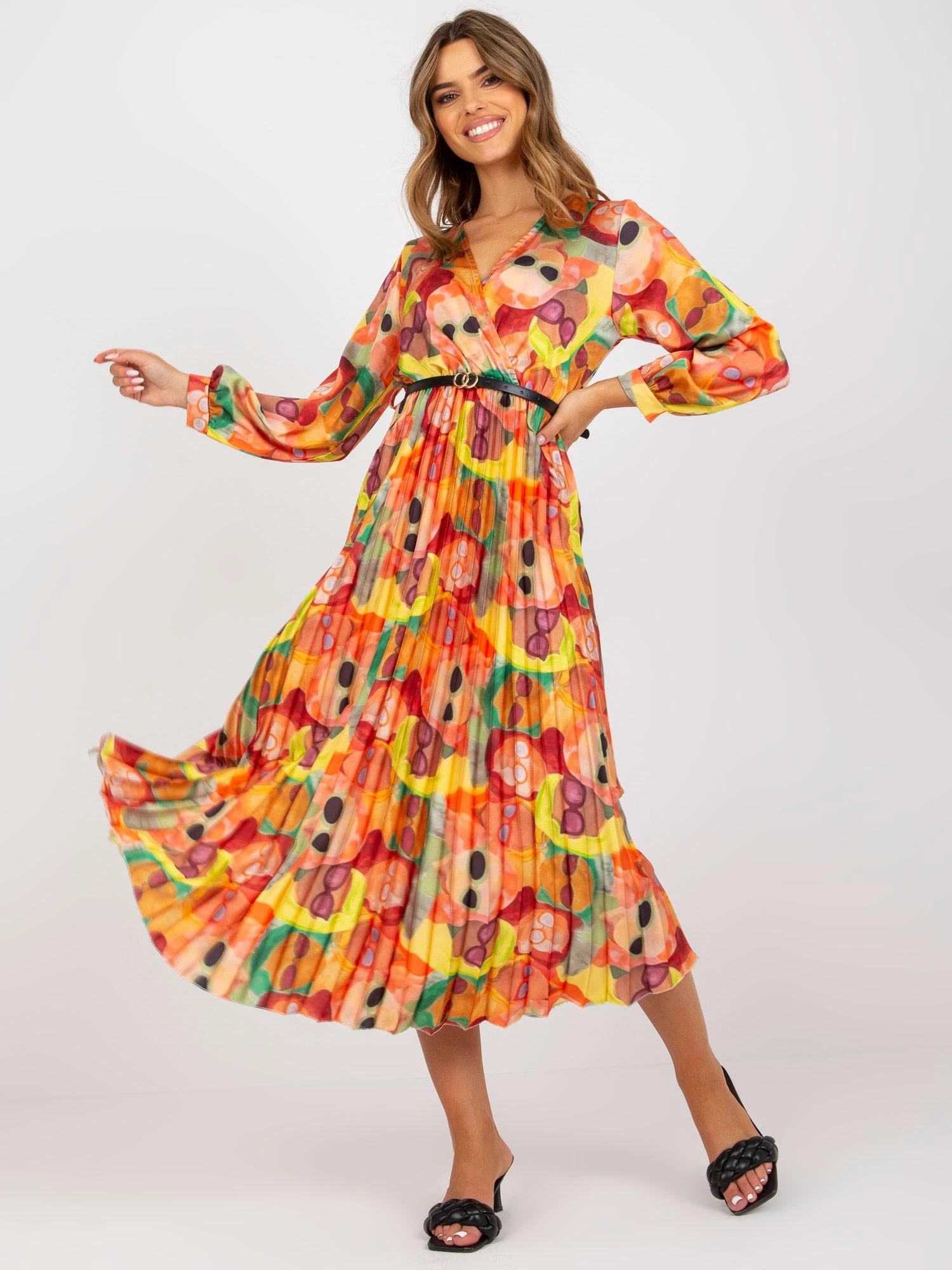 Italy Moda Suknelė-DHJ-SK-15163.84-oranžinė