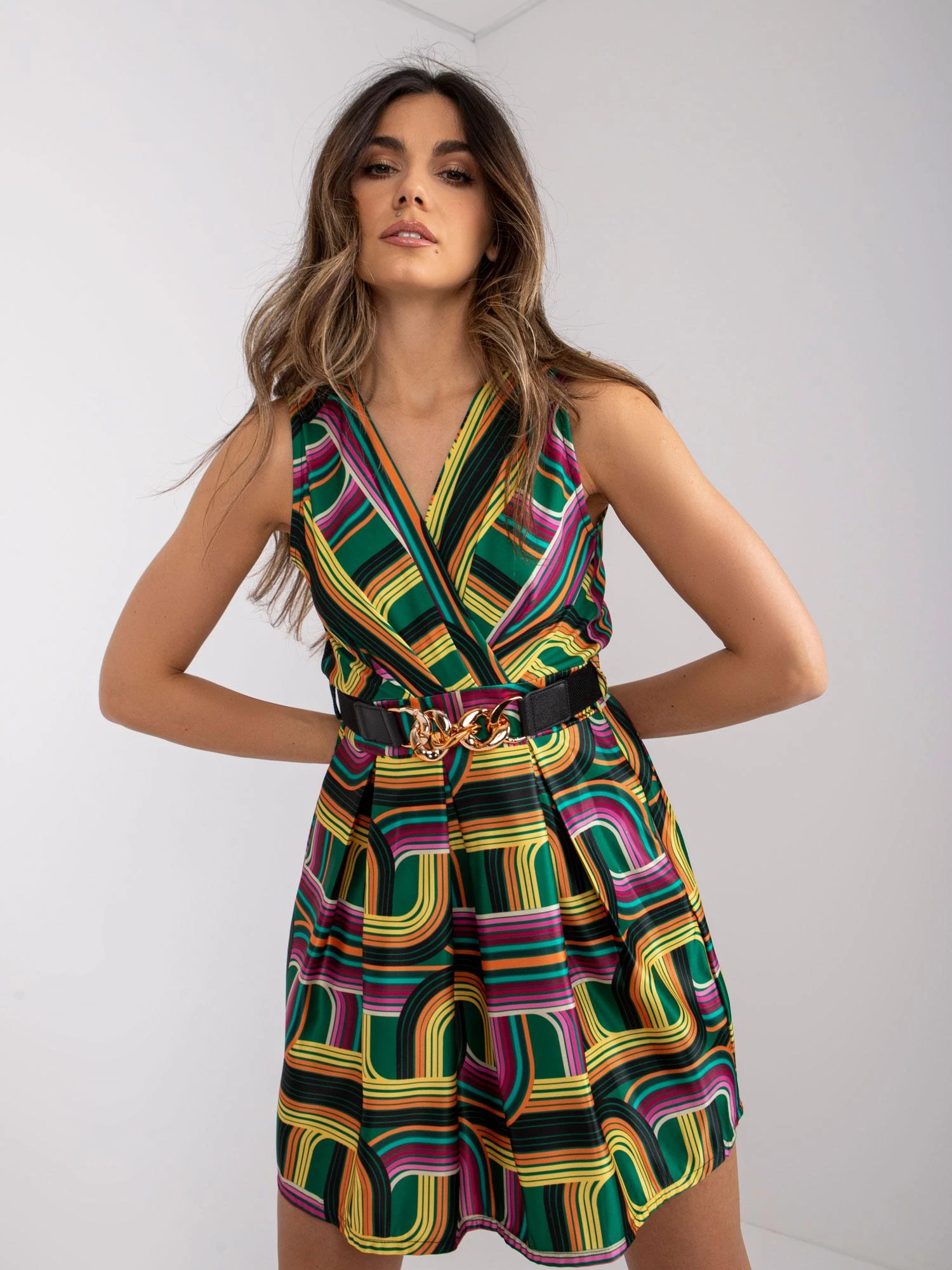 Italy Moda Suknelė-DHJ-SK-15308.61P-žalia