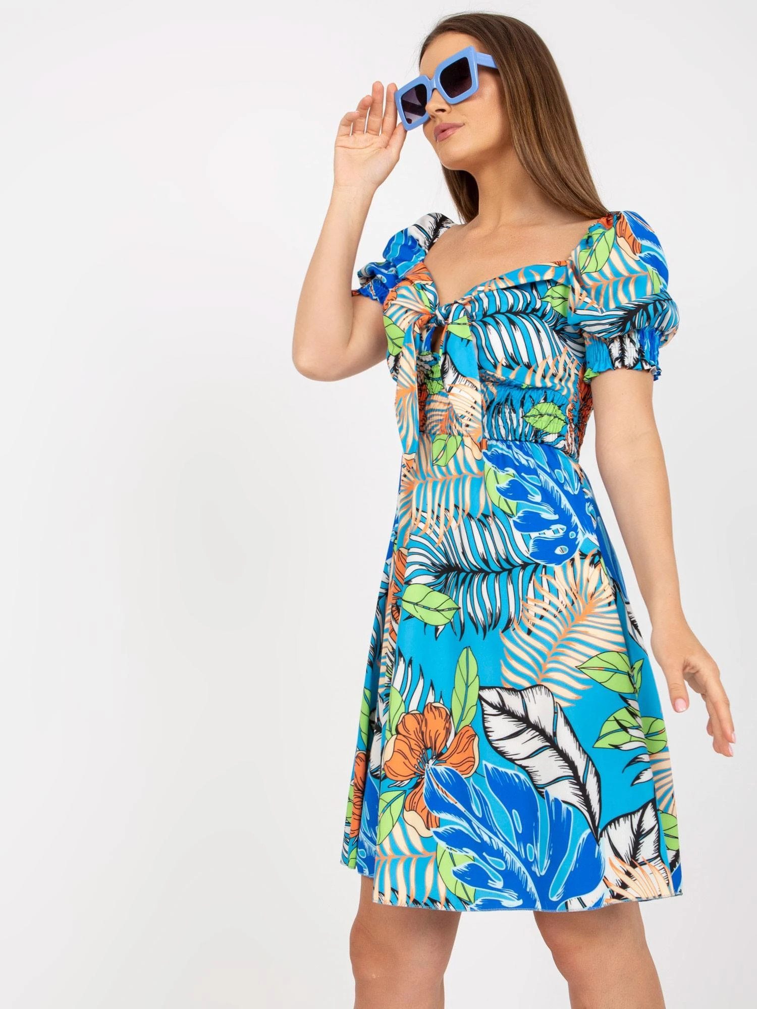 Italy Moda Suknelė-DHJ-SK-15836.51-mėlyna