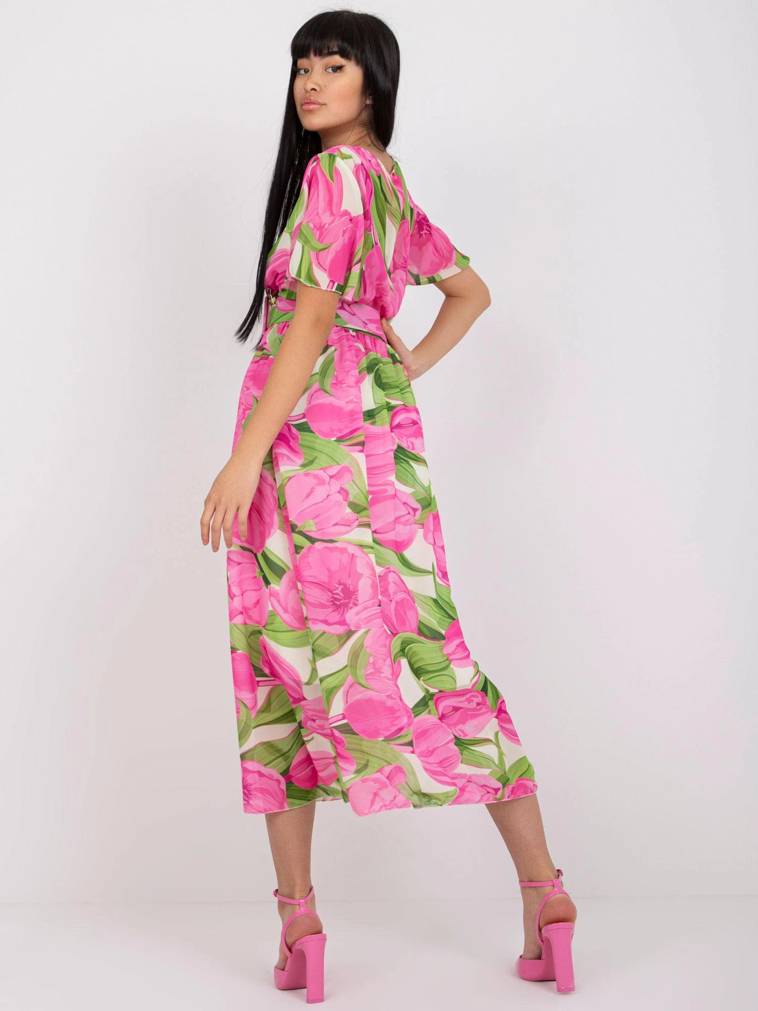 Italy Moda Suknelė-DHJ-SK-15967.54P-rožinė