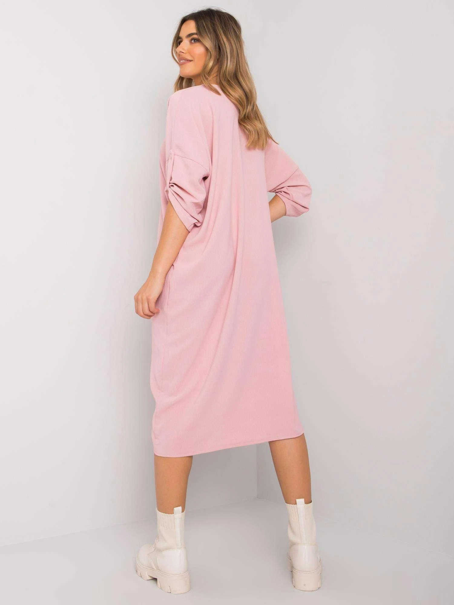 Italy Moda Suknelė-DHJ-SK-20148.20-šviesiai rožinė