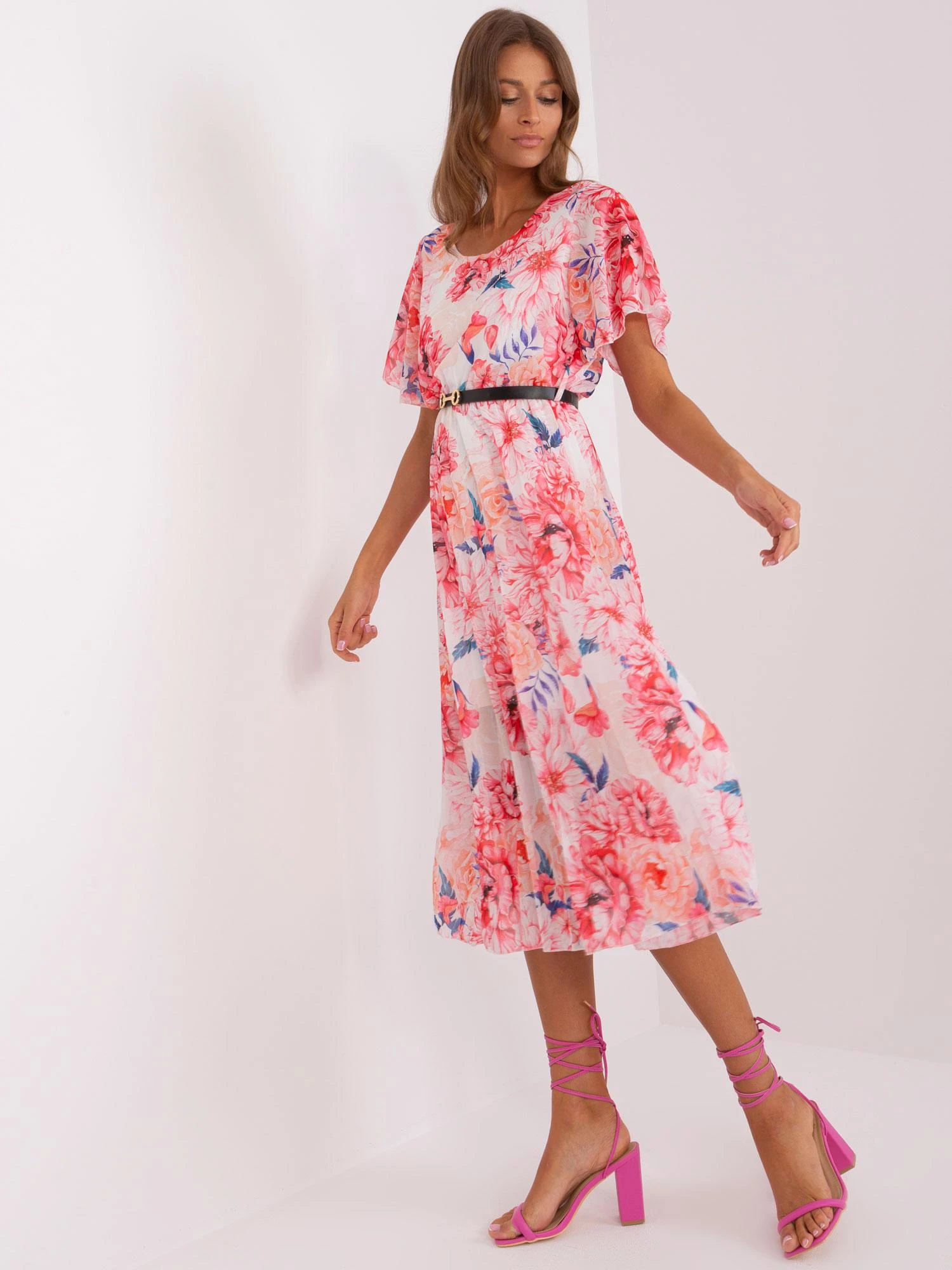Italy Moda Suknelė-DHJ-SK-3171-2,60-smėlio spalvos