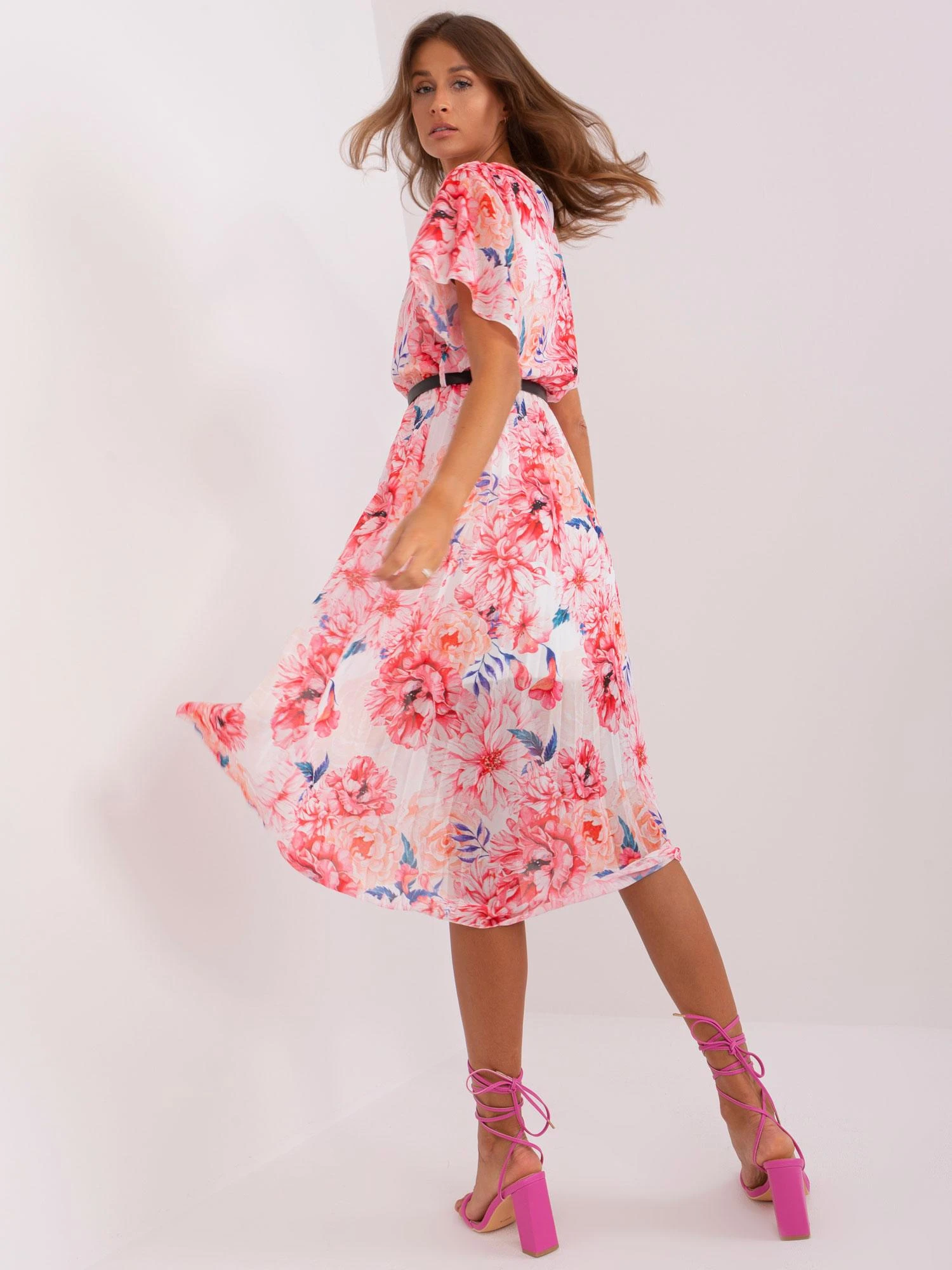 Italy Moda Suknelė-DHJ-SK-3171-2,60-smėlio spalvos