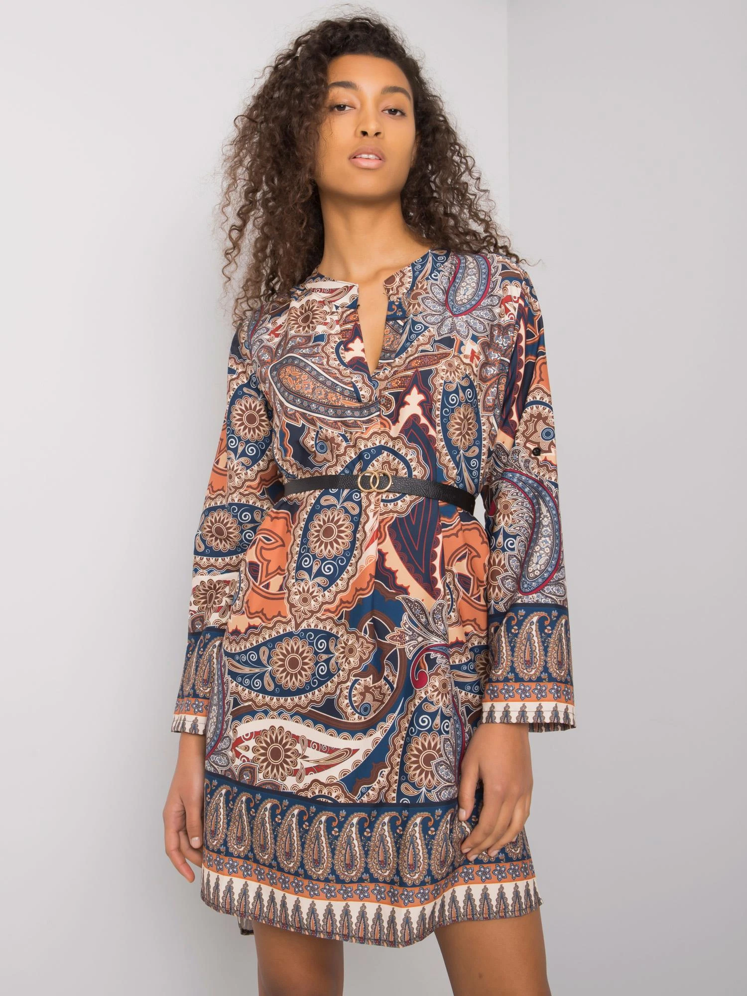 Italy Moda Suknelė-DHJ-SK-5766-1.32X-tamsiai mėlyna