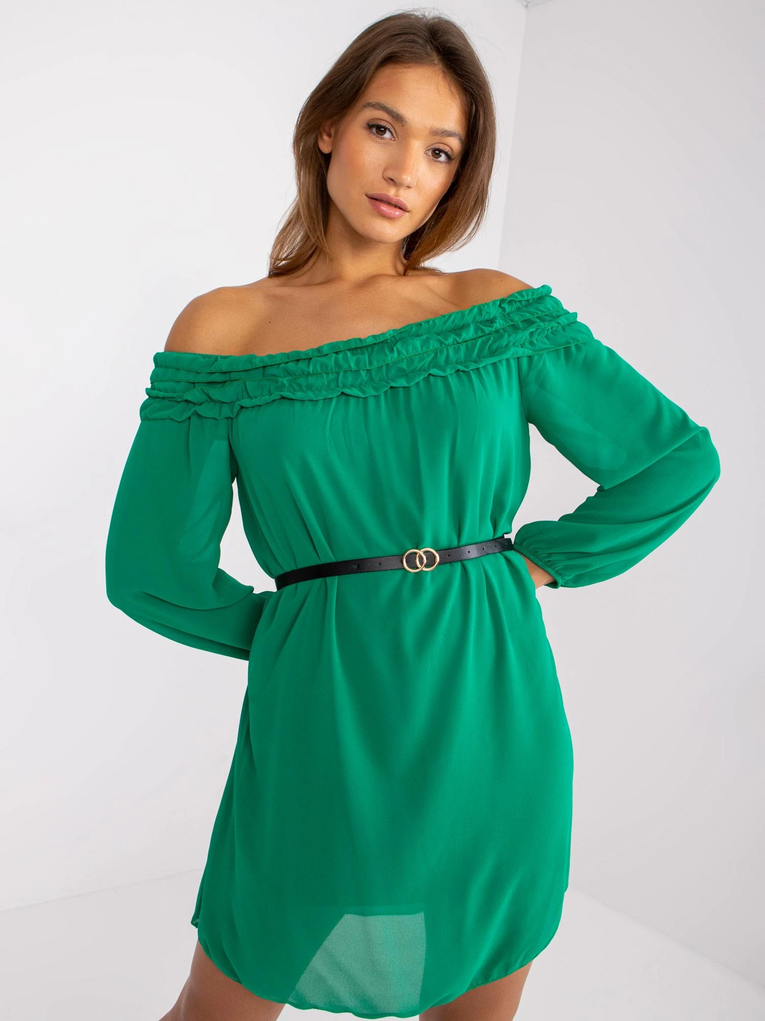 Italy Moda Suknelė-DHJ-SK-6831.36-žalia