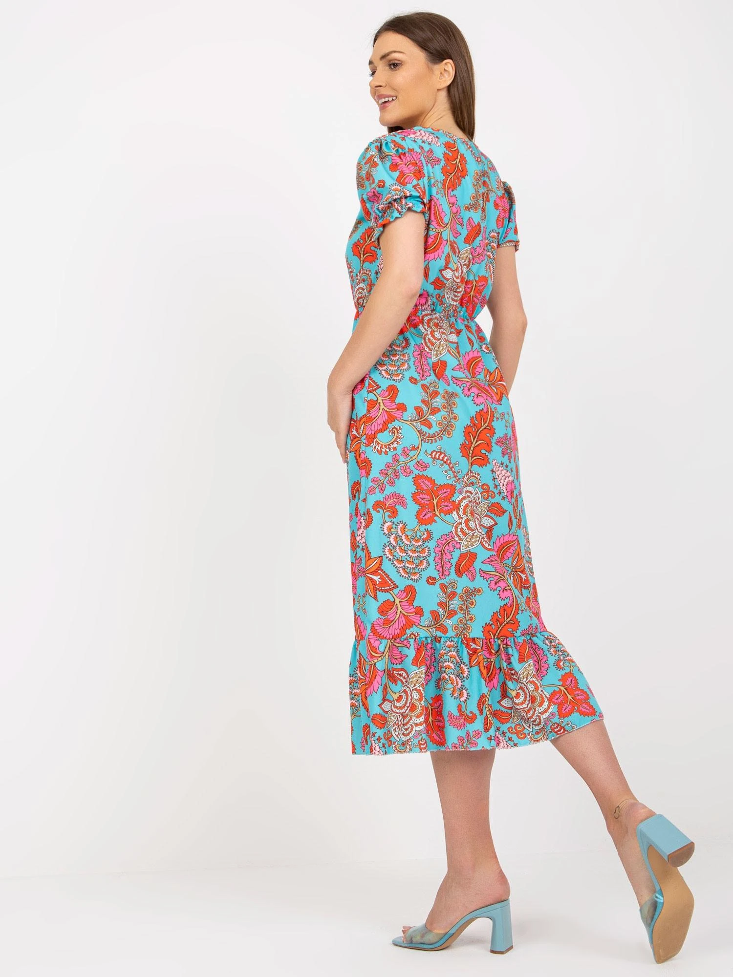 Italy Moda Suknelė-DHJ-SK-7006-4.37-mėlyna