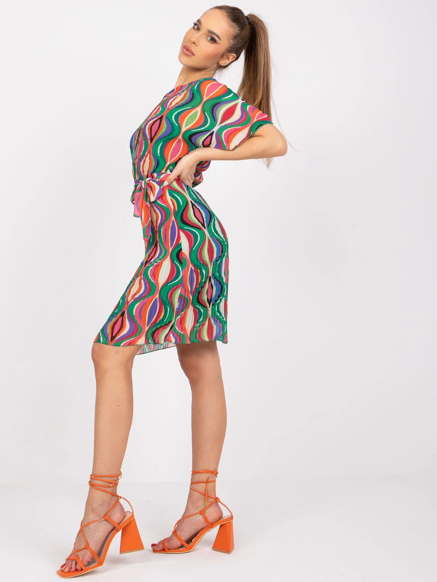 Italy Moda Suknelė-DHJ-SK-9651.51-žalia