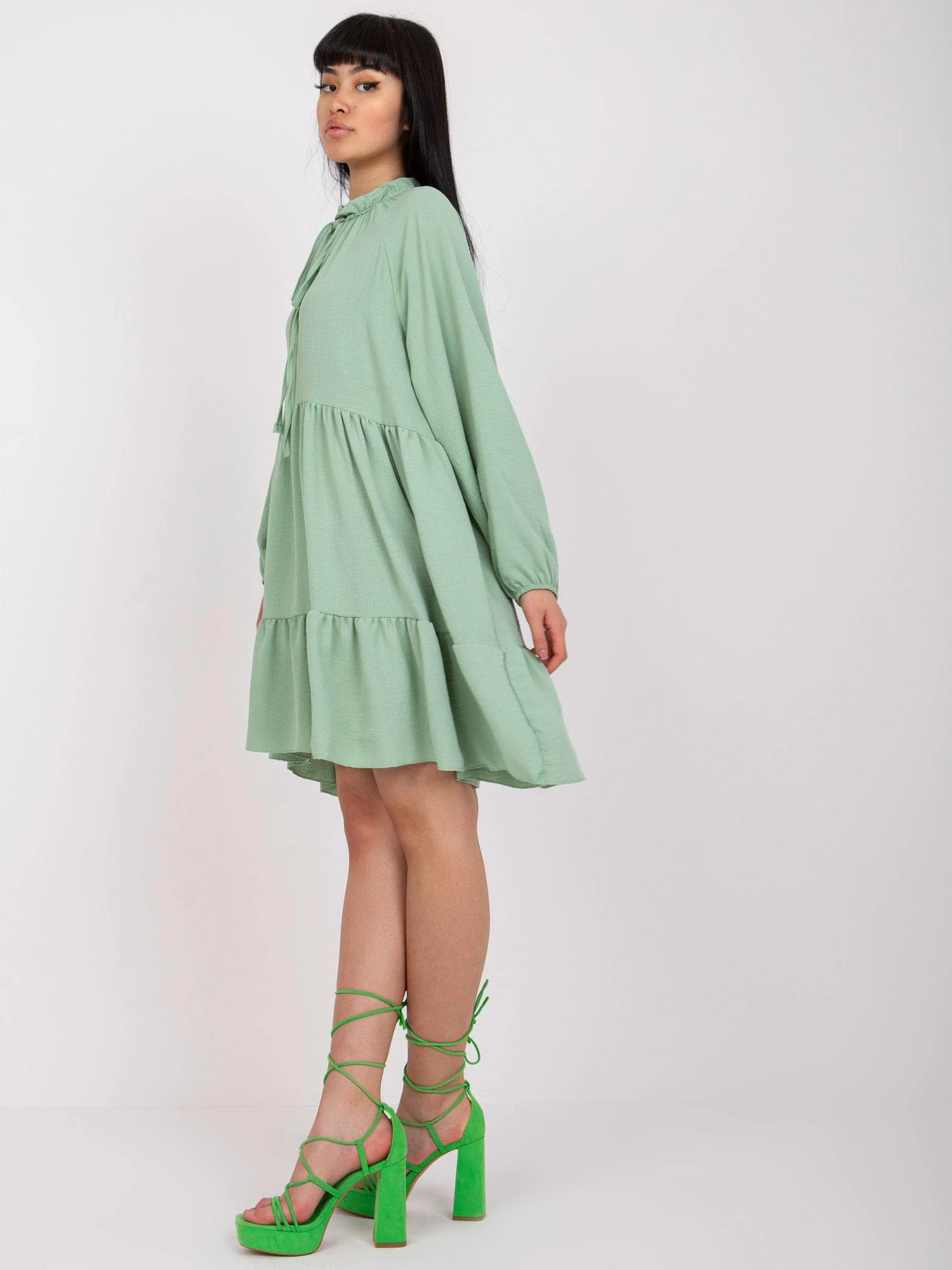 Italy Moda Suknelė-DHJ-SK-C2201.68-pistacija