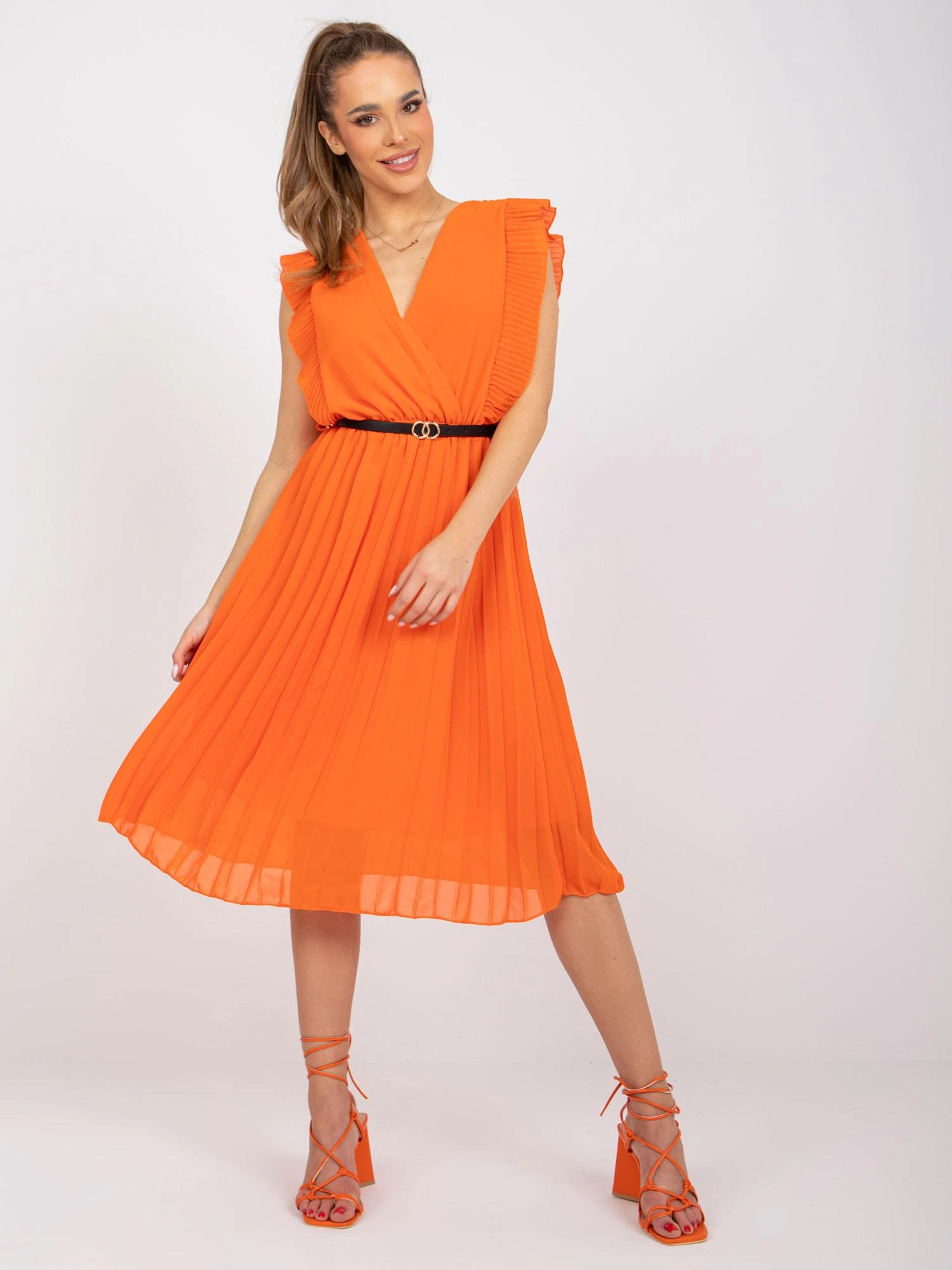 Italy Moda Suknelė-DHJ-SK-N13198-1,22-oranžinė