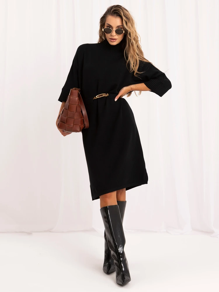 Italy Moda Sukienka-IR-SK-W2539.11-juoda