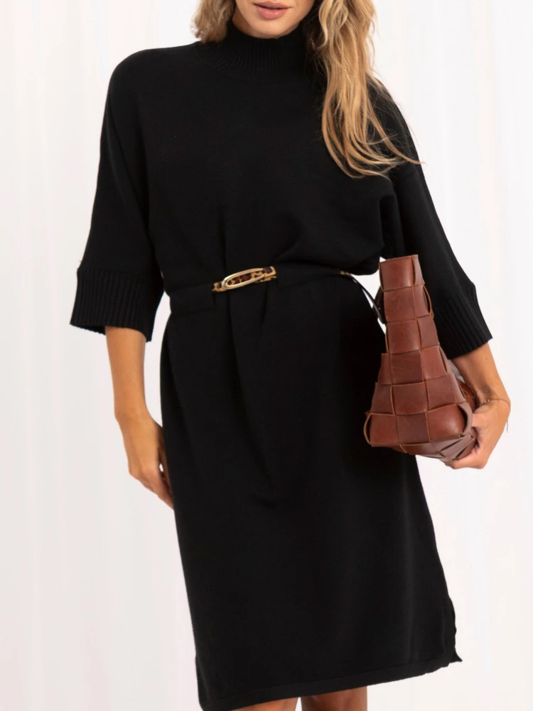 Italy Moda Sukienka-IR-SK-W2539.11-juoda