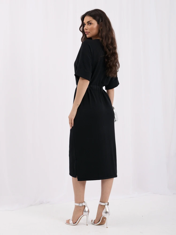 Italy Moda Sukienka-IR-SK-W2578.80-juoda