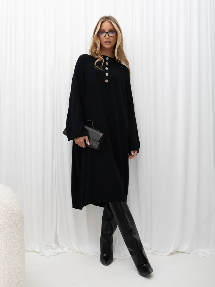 Suknelė Italy Moda Sukienka-IR-SK-W2598.79-juoda