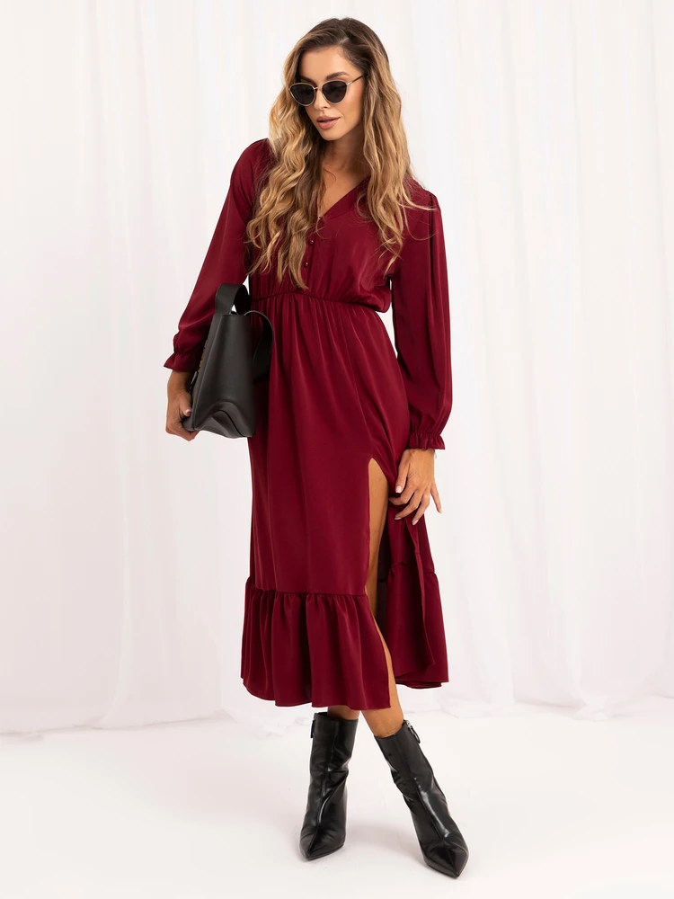 Italy Moda Sukienka-MI-SK-1061-2.02-bordinė