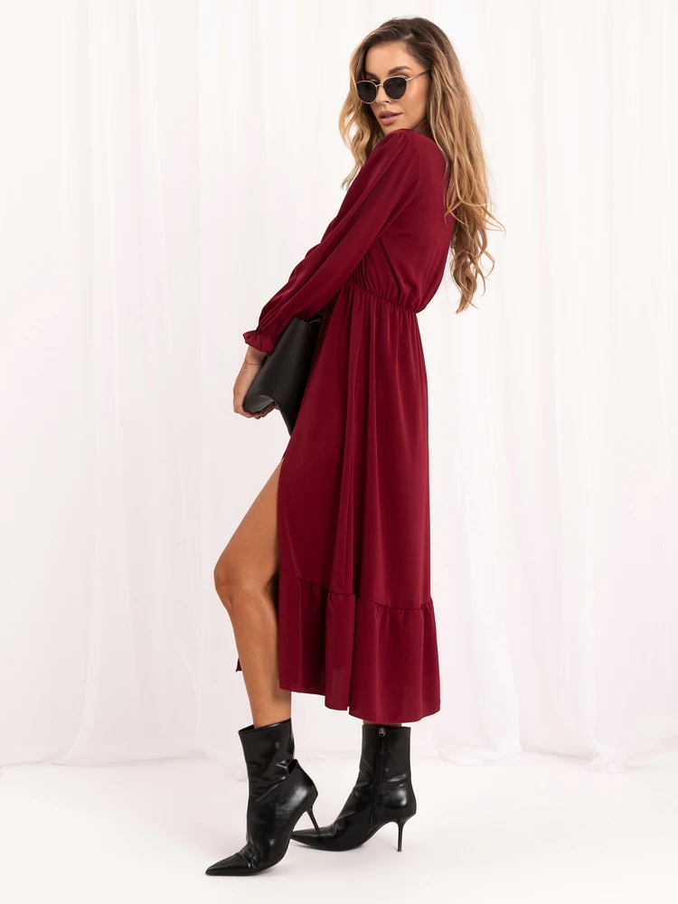 Italy Moda Sukienka-MI-SK-1061-2.02-bordinė