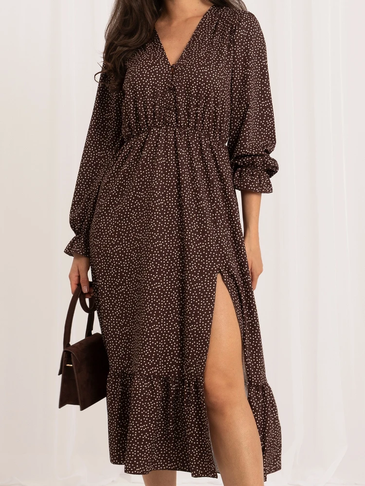 Italy Moda Sukienka-MI-SK-1061.86-ruda