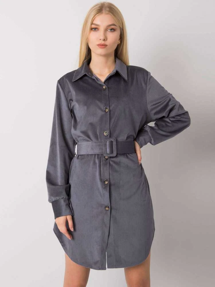 Italy Moda Suknelė-DHJ-SK-10333.12P-grafitas