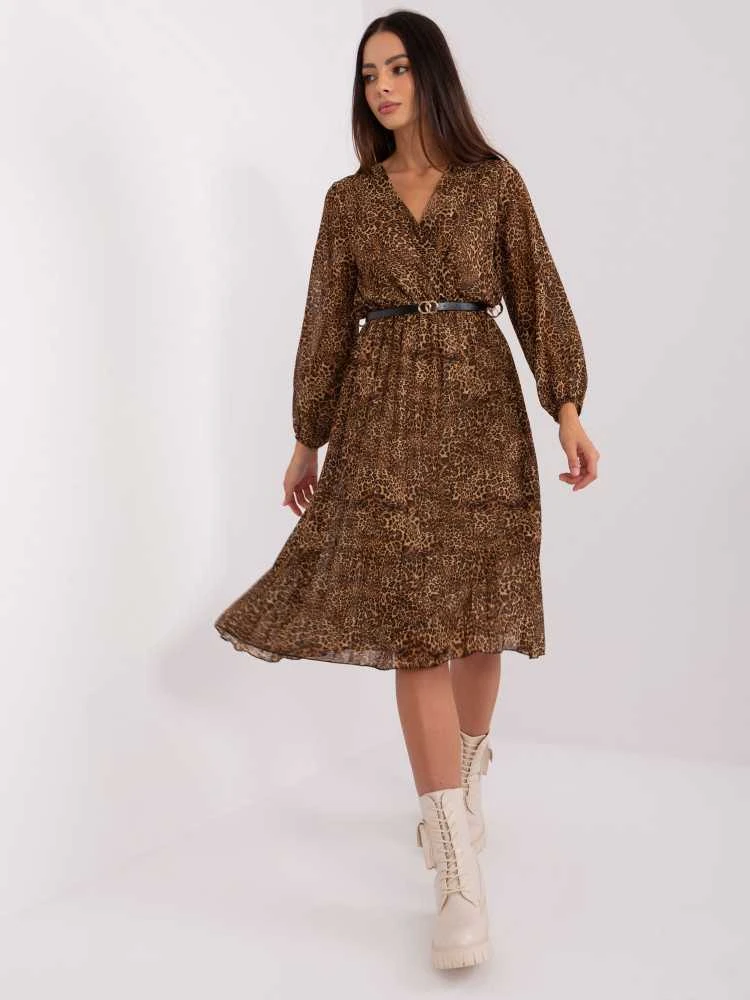Italy Moda Suknelė-DHJ-SK-10536N-3.31X-ruda