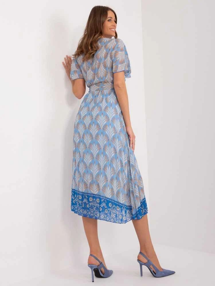 Italy Moda Suknelė-DHJ-SK-11331-7,71-mėlyna