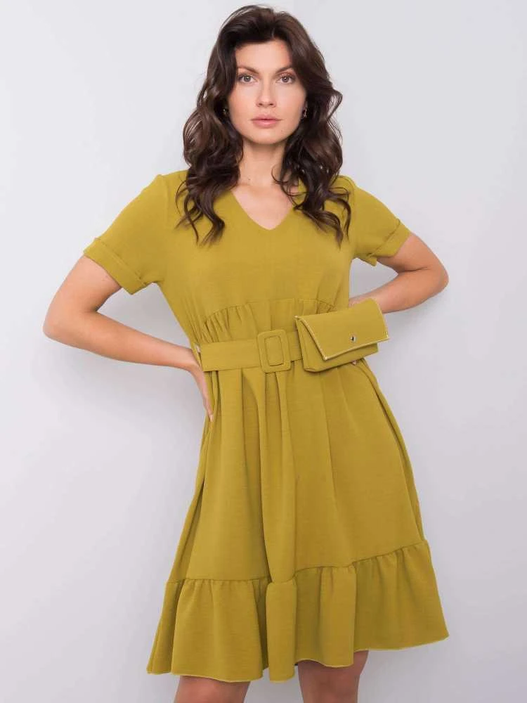 Italy Moda Suknelė-DHJ-SK-13078.31P-alyvuogių