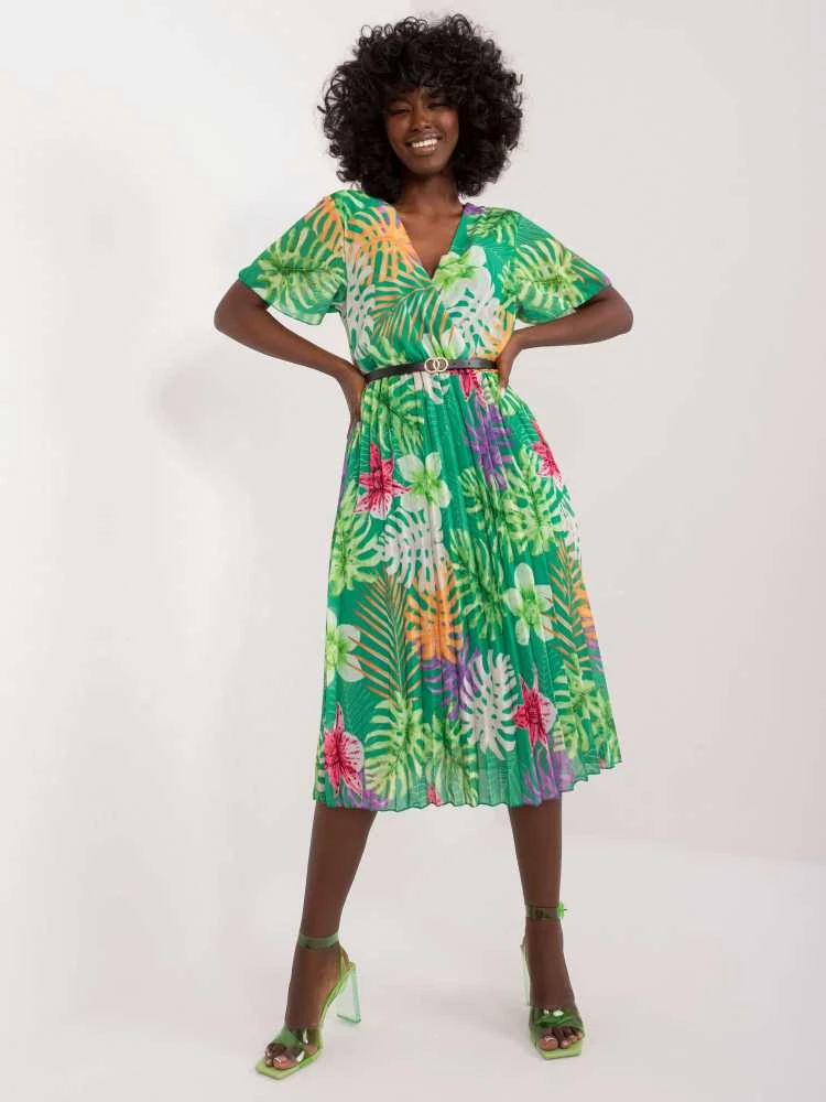 Italy Moda Suknelė-DHJ-SK-13162-3,90-žalia