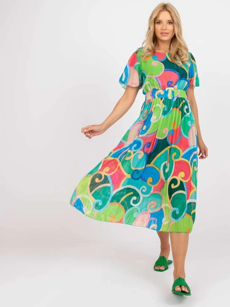 Italy Moda Suknelė-DHJ-SK-13769.66P-žalia