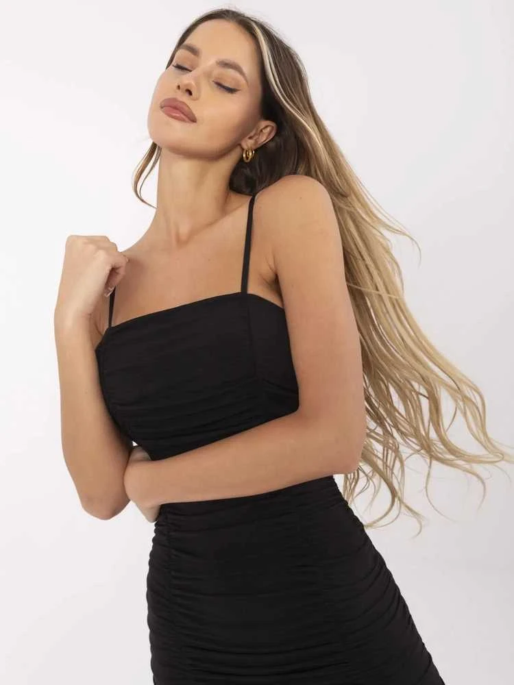Italy Moda Suknelė-DHJ-SK-13925.11P-juoda