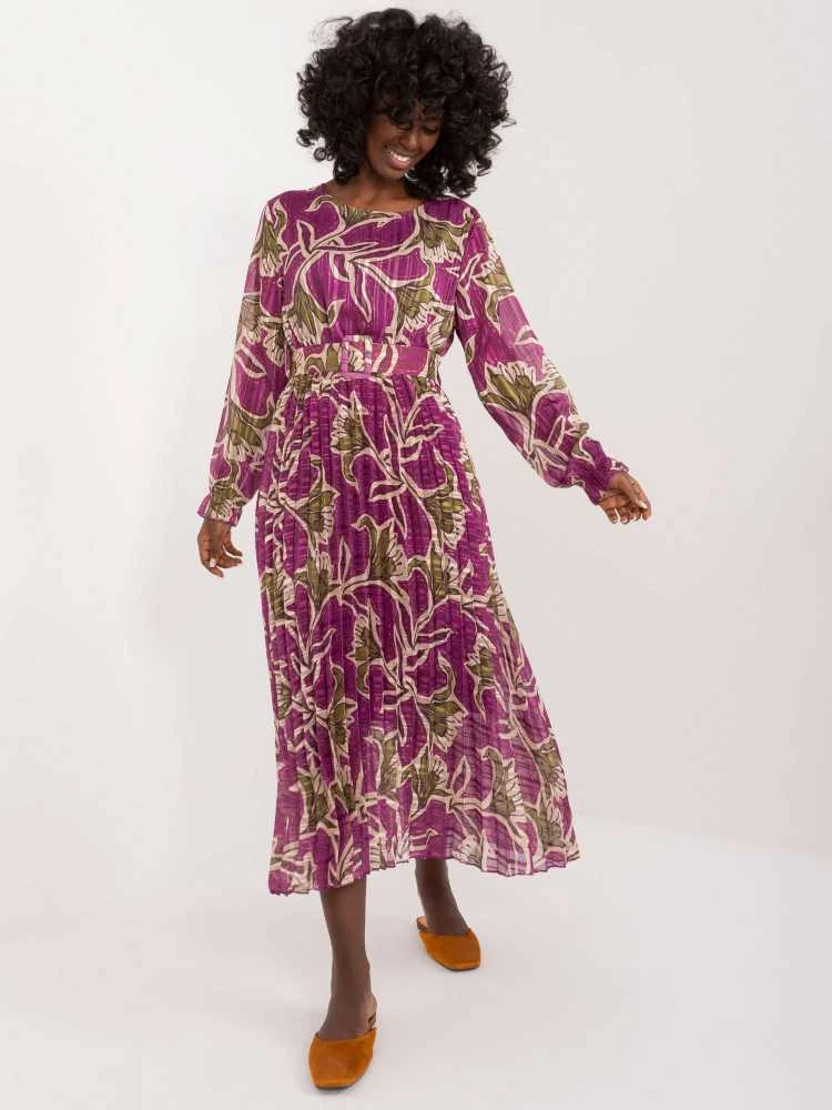 Italy Moda Suknelė-DHJ-SK-13928.42-violetinė