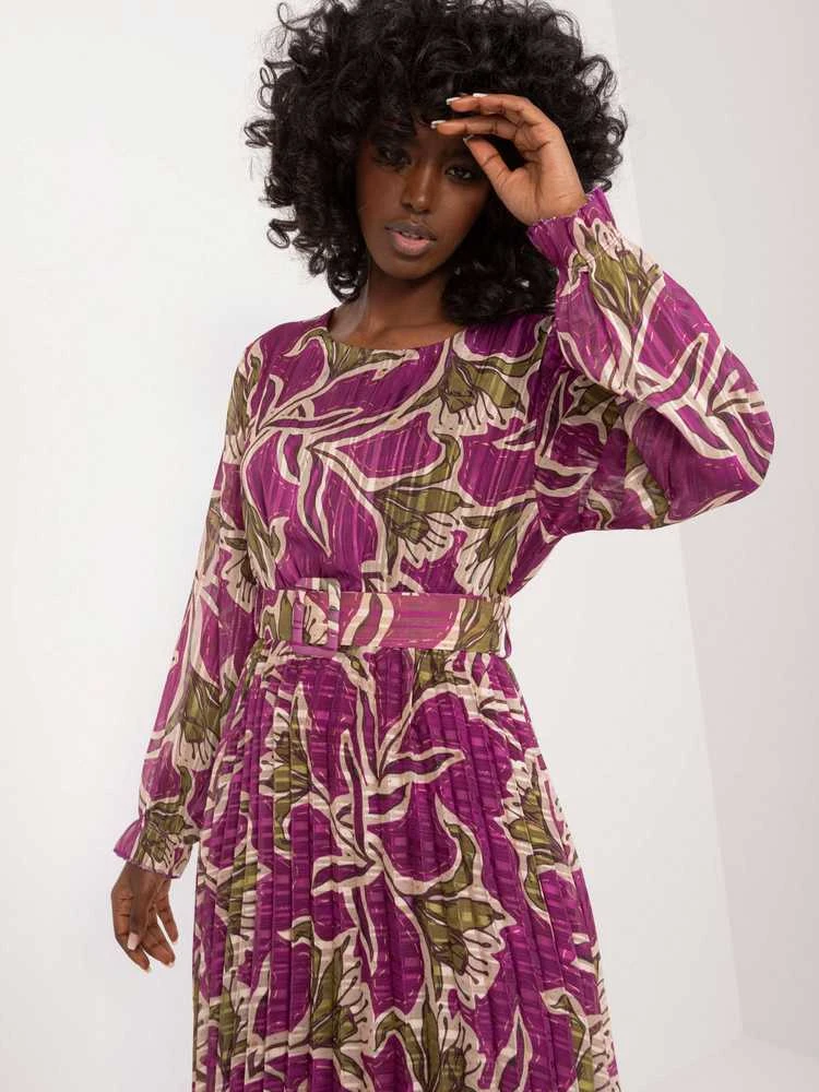 Italy Moda Suknelė-DHJ-SK-13928.42-violetinė
