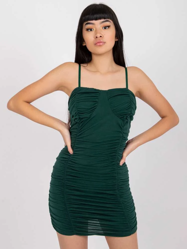 Italy Moda Suknelė-DHJ-SK-13930.90-tamsiai žalia