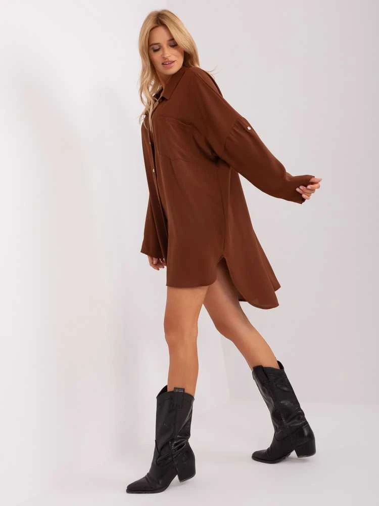 Italy Moda Suknelė-DHJ-SK-13938.02P-ruda