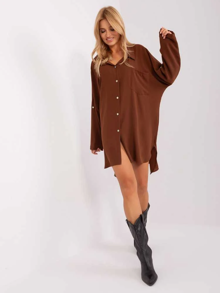 Italy Moda Suknelė-DHJ-SK-13938.02P-ruda