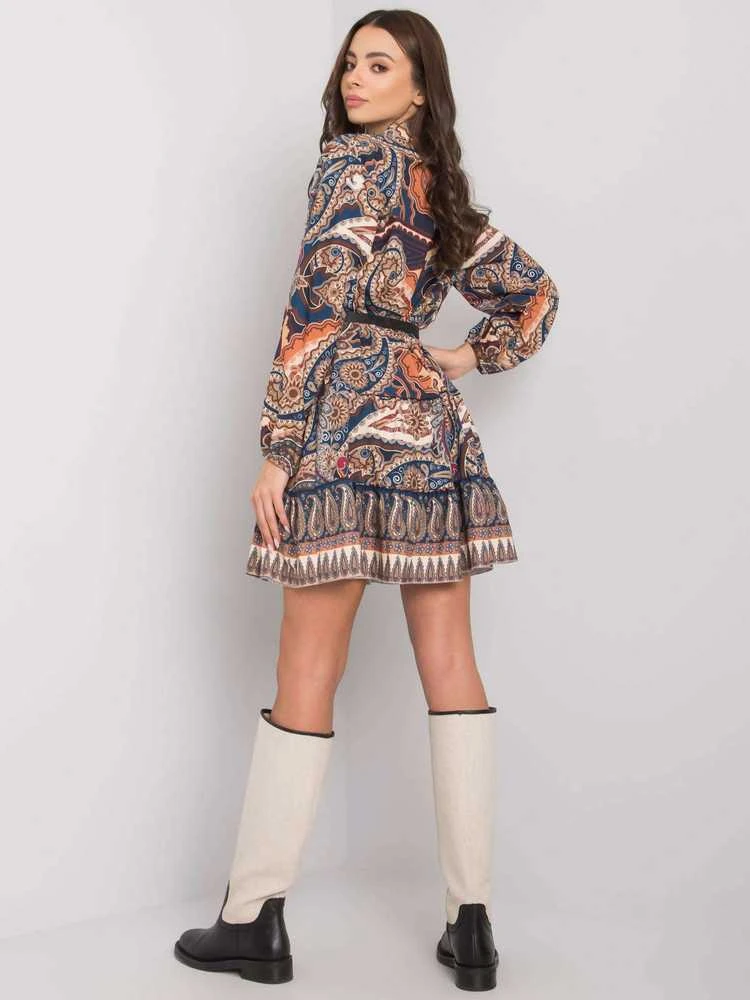 Italy Moda Suknelė-DHJ-SK-15053.61-tamsiai mėlyna