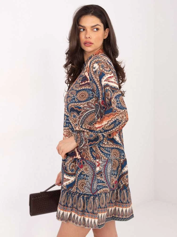 Italy Moda Suknelė-DHJ-SK-15053.61-tamsiai mėlyna