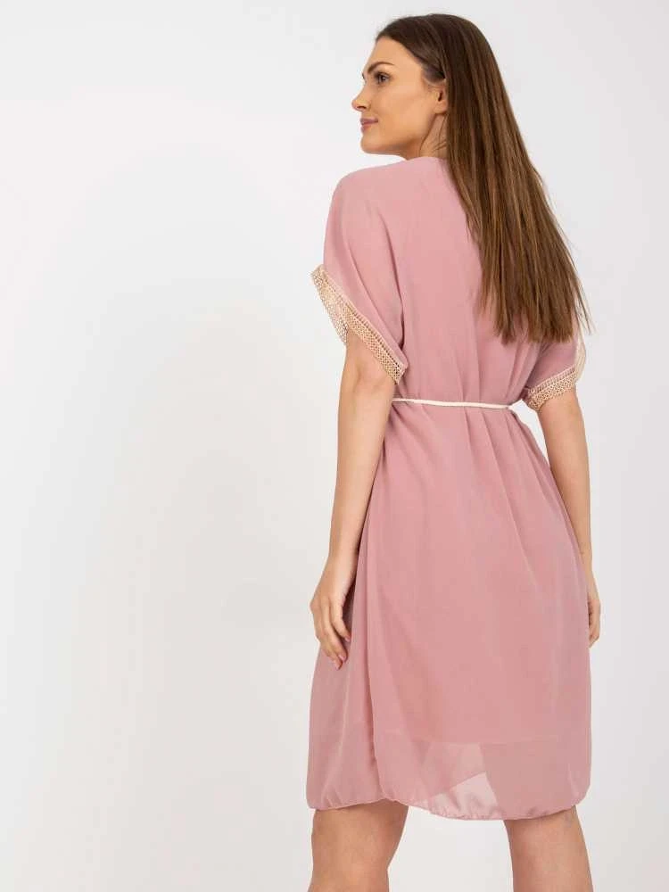 Italy Moda Suknelė-DHJ-SK-1508.12-šviesiai rožinė