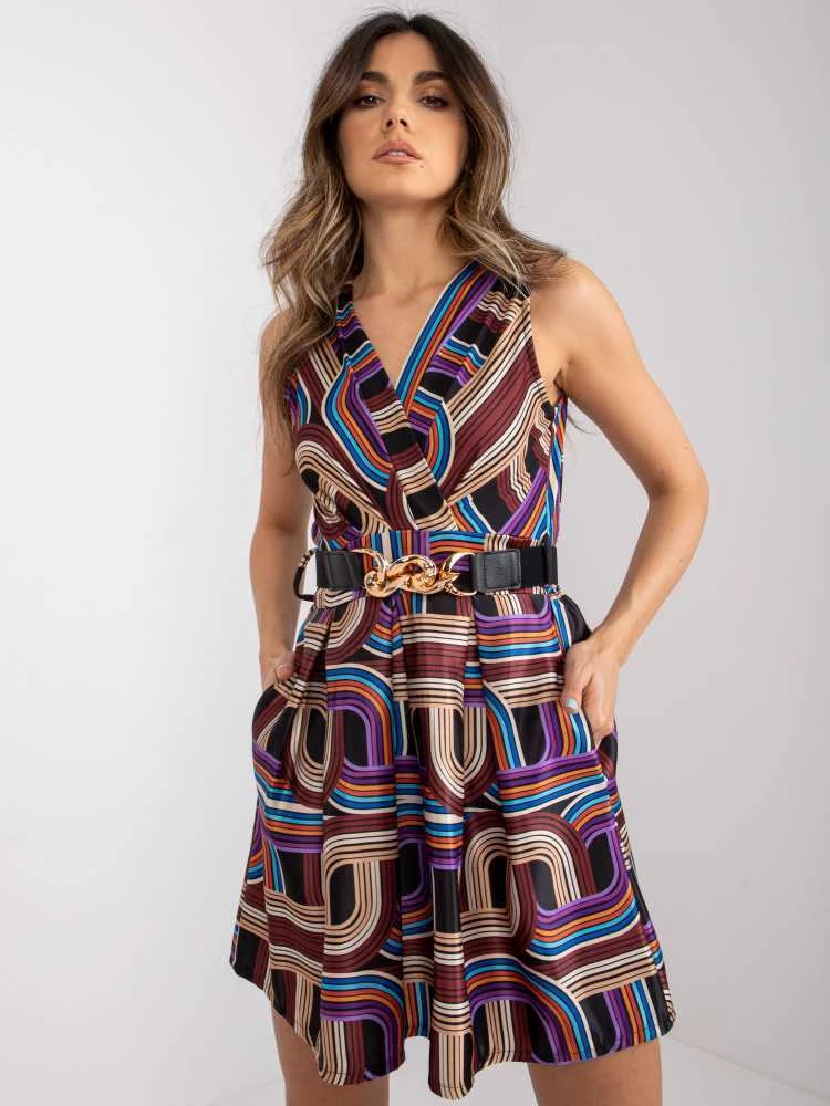 Italy Moda Suknelė-DHJ-SK-15308.61P-ruda