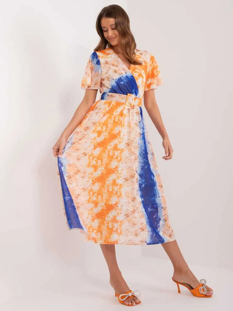 Italy Moda Suknelė-DHJ-SK-15967-2,86-oranžinė