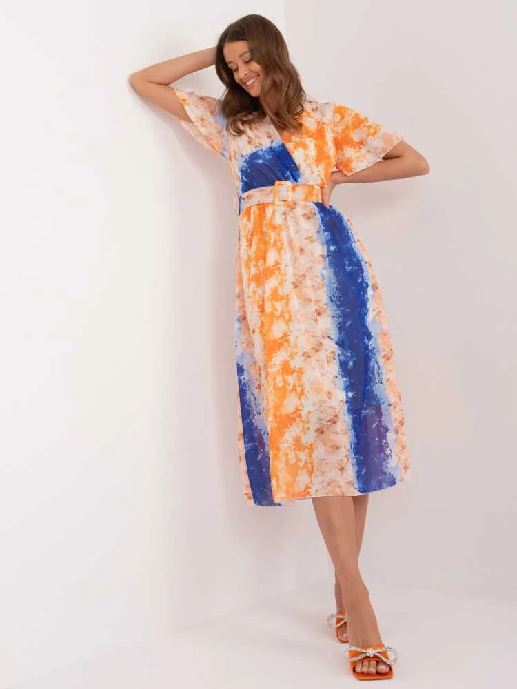 Italy Moda Suknelė-DHJ-SK-15967-2,86-oranžinė