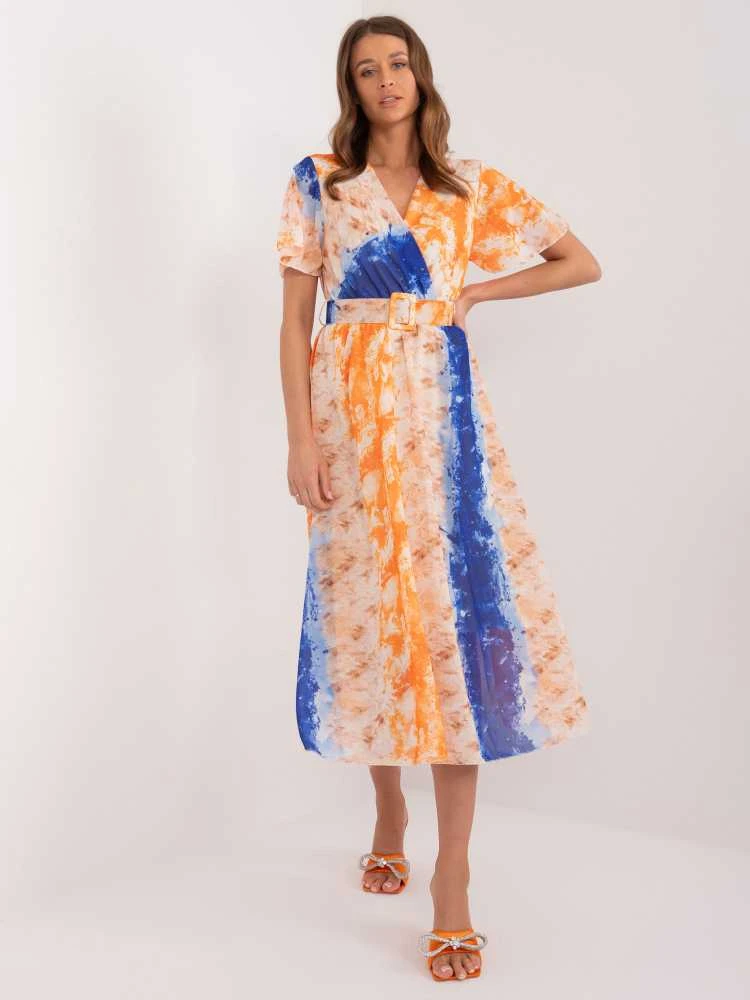 Italy Moda Suknelė-DHJ-SK-15967-2,86-oranžinė