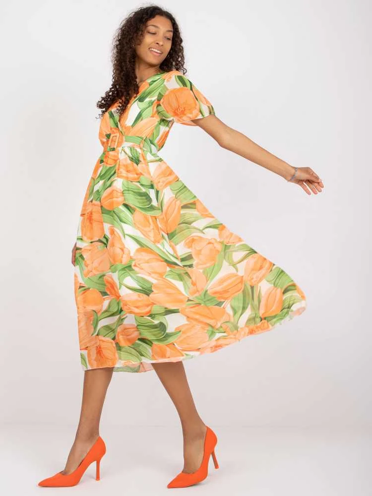 Italy Moda Suknelė-DHJ-SK-15967.54P-oranžinė