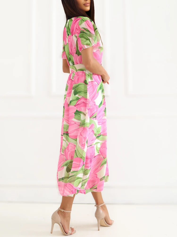 Italy Moda Suknelė-DHJ-SK-15967.54P-rožinė