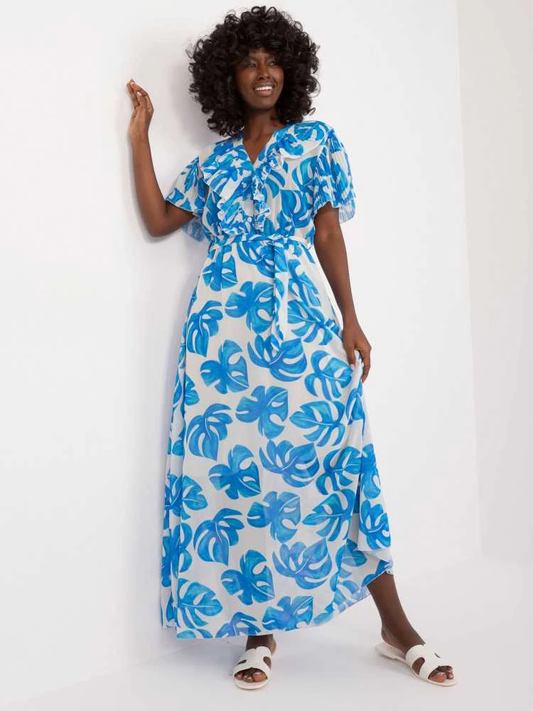 Italy Moda Suknelė-DHJ-SK-15986.67-mėlyna