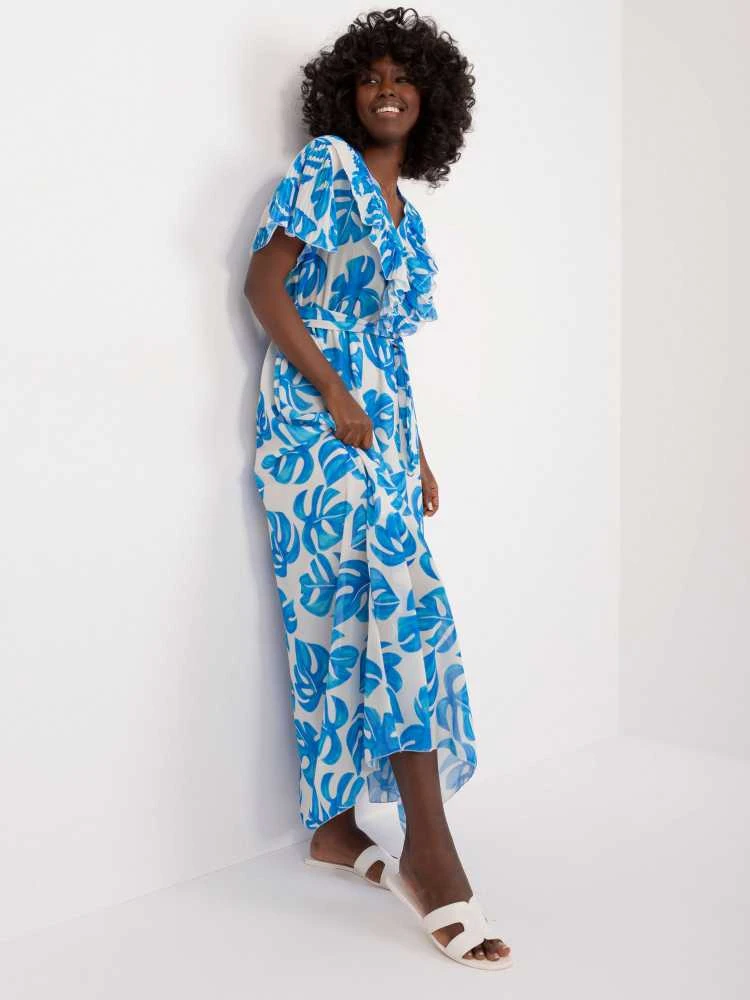 Italy Moda Suknelė-DHJ-SK-15986.67-mėlyna