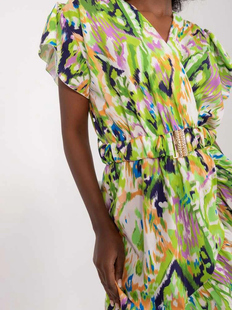 Italy Moda Suknelė-DHJ-SK-17259-1,81-šviesiai žalia