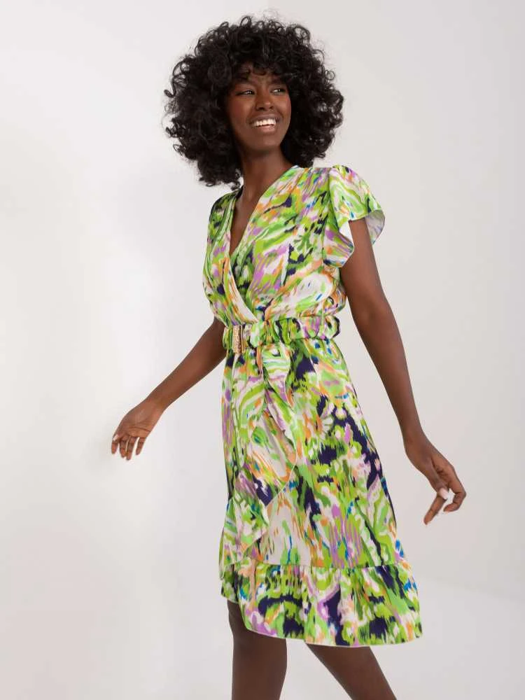 Italy Moda Suknelė-DHJ-SK-17259-1,81-šviesiai žalia