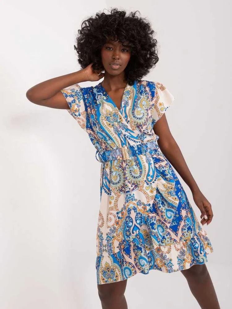 Italy Moda Suknelė-DHJ-SK-17259.57-mėlyna