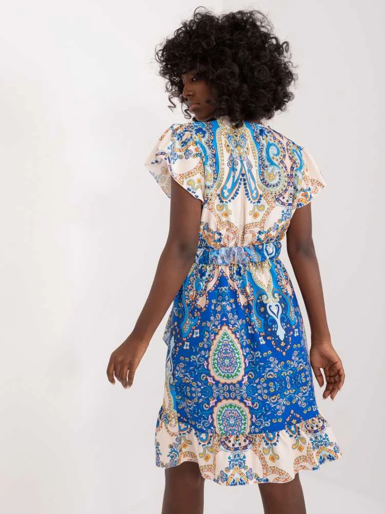Italy Moda Suknelė-DHJ-SK-17259.57-mėlyna