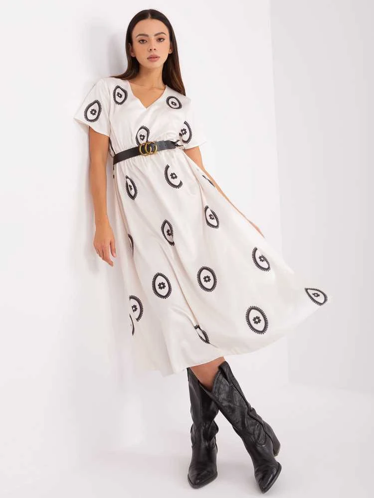 Italy Moda Suknelė-DHJ-SK-17260,90-ekru